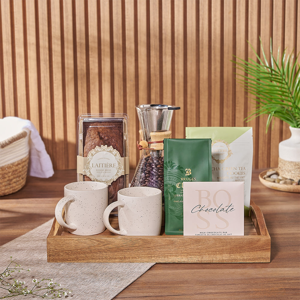 Bed Tray Gift with Coffee – how the gift is presented