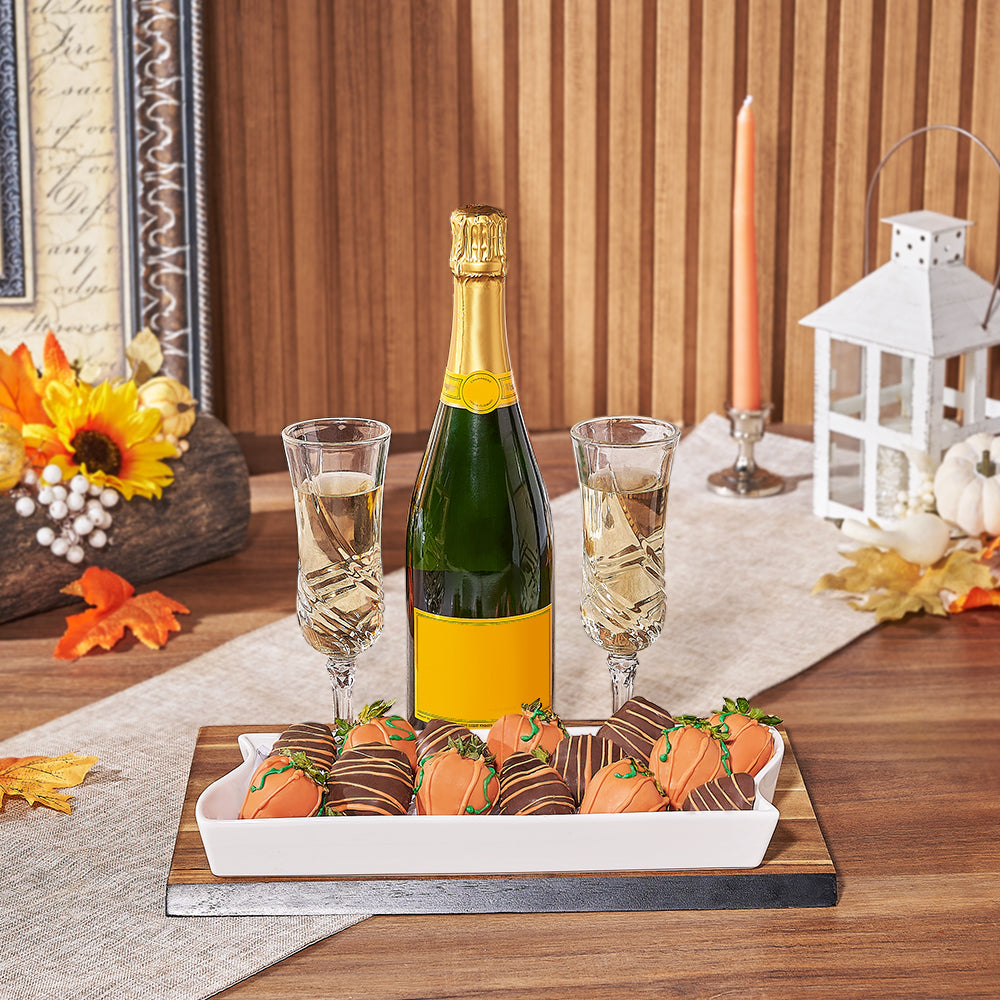 Champagne & Chocolate Strawberries Gift Basket, champagne gift, champagne, sparkling wine gift, sparkling wine, chocolate strawberry gift, chocolate strawberry, Toronto delivery