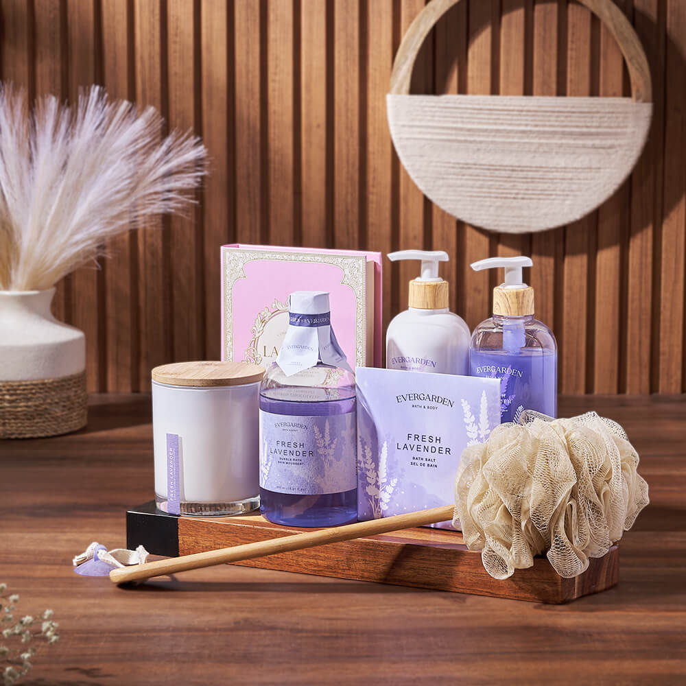 Chocolate & Lavender Spa Gift Board, spa gift, spa, bath & body gift, bath & body, chocolate gift, chocolate, Toronto delivery