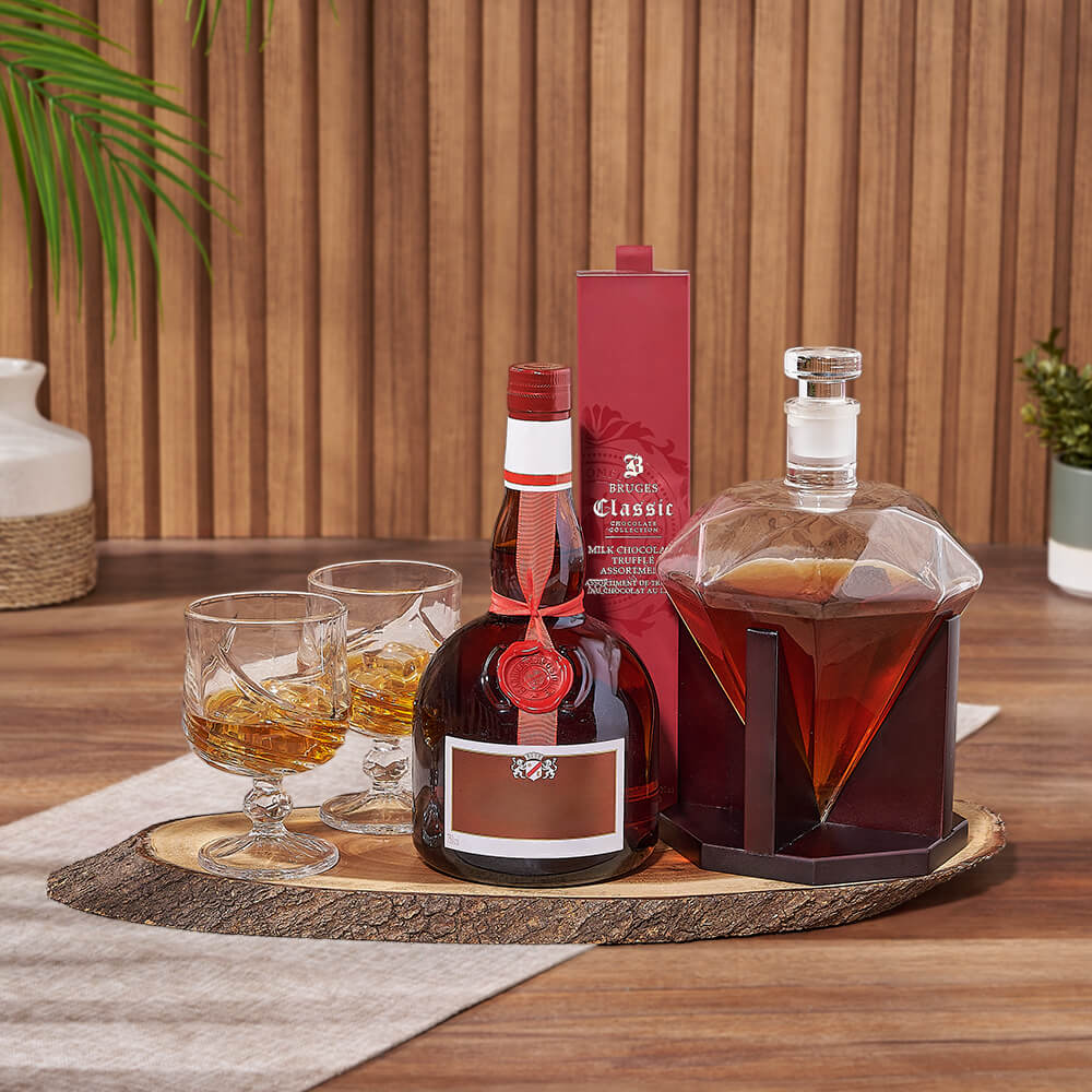 Diamond in the Rough Spirits Gift Set, liquor gift, liquor, decanter gift, decanter, Toronto delivery