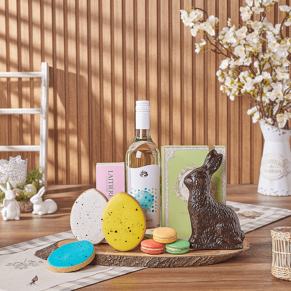 Easter Sweet Treat & Wine Gift, easter gift, easter, wine gift, wine, chocolate gift, chocolate, Toronto delivery