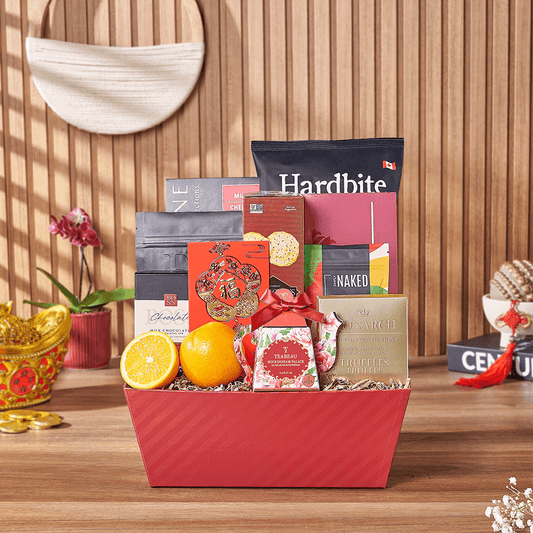 Everlasting Fortune & Festive Wishes Gift Basket, chinese new year gift, chinese new year, lunar new year gift, lunar new year, Toronto delivery