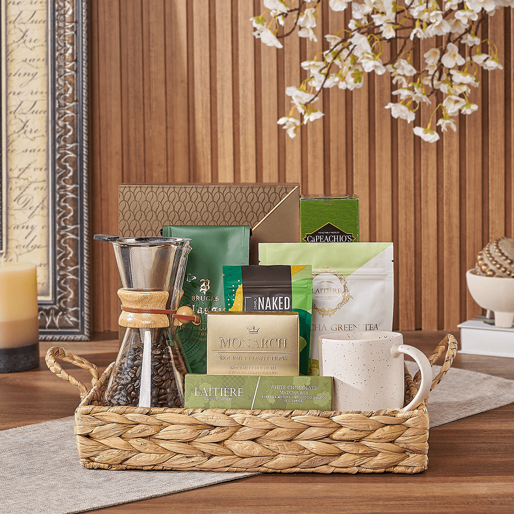 Halal Coffee Tray Gift Set – how the gift is presented
