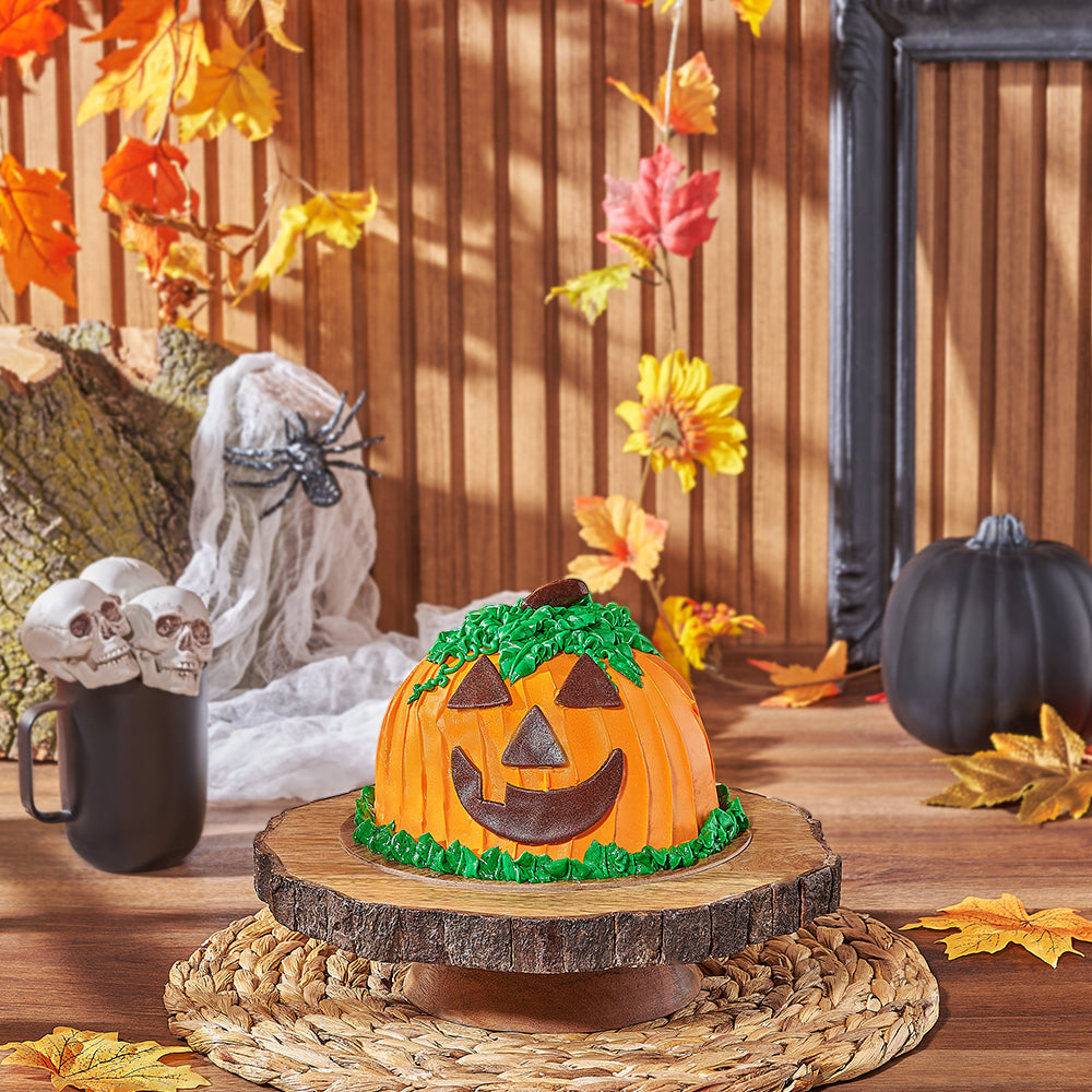 Halloween Pumpkin Spice Cake – how the gift is presented
