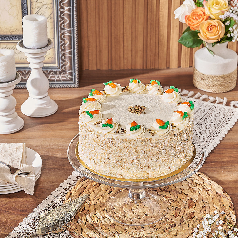 Moist 9-Inch Carrot and Spice Layer Cake – how the gift is presented