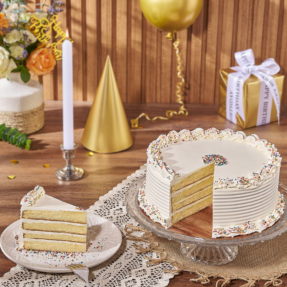 Frosted Birthday Cake – how the gift is presented