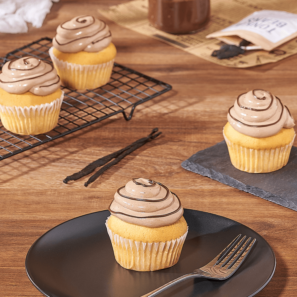 Vanilla Cupcakes with Hazelnuts – how the gift is presented