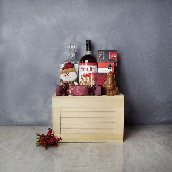 Sweet Treats & Liquor Gift Set Toronto Baskets Toronto Delivery