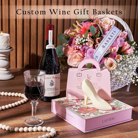 Elevate your gift-giving game with a Custom Wine Gift Baskets! Toronto delivery