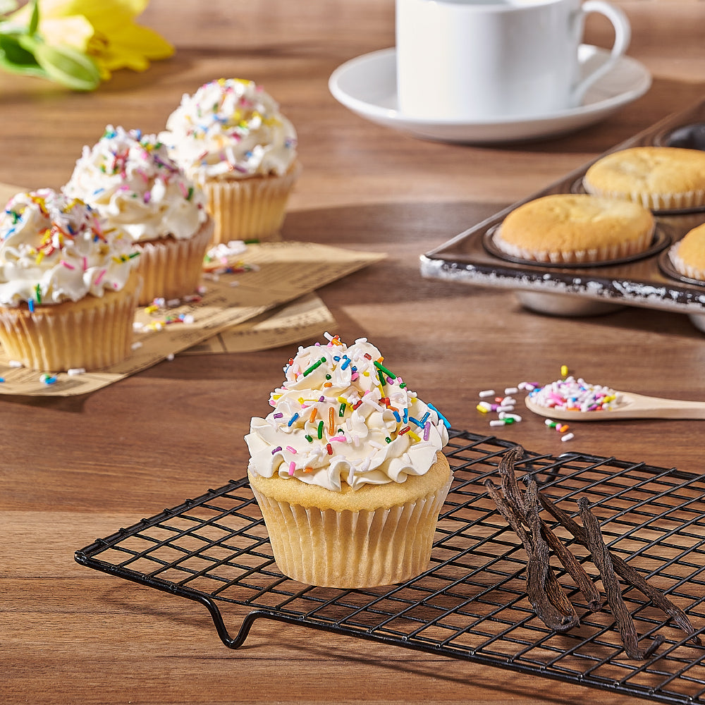 Birthday Cupcakes with Vanilla Buttercream – how the gift is presented