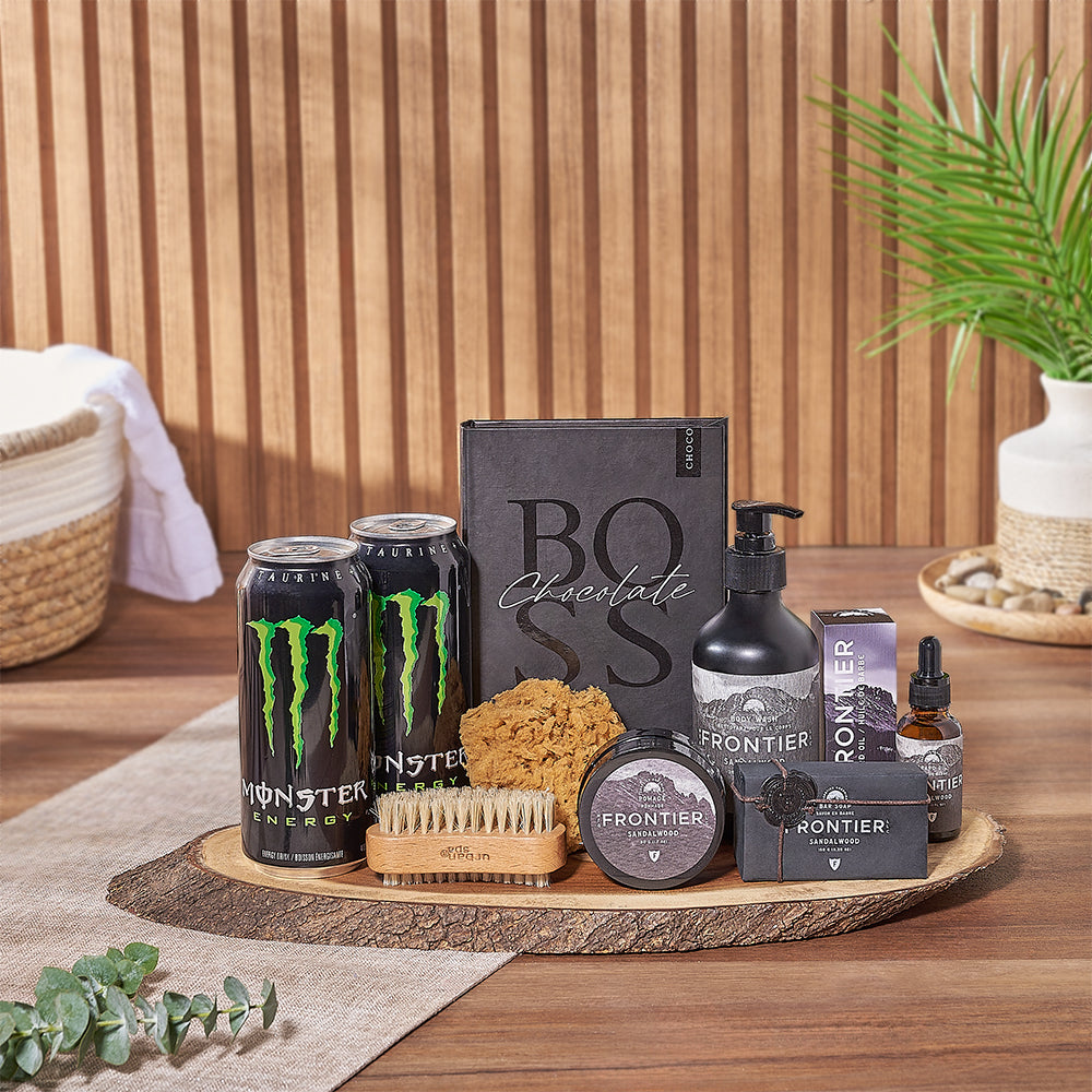 Sandalwood Spa Treat Gift Basket – how the gift is presented