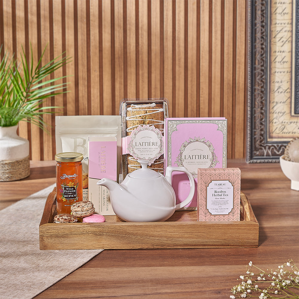 Elevate your gifting game with our Cookies & Tea Gift Set! Toronto delivery 