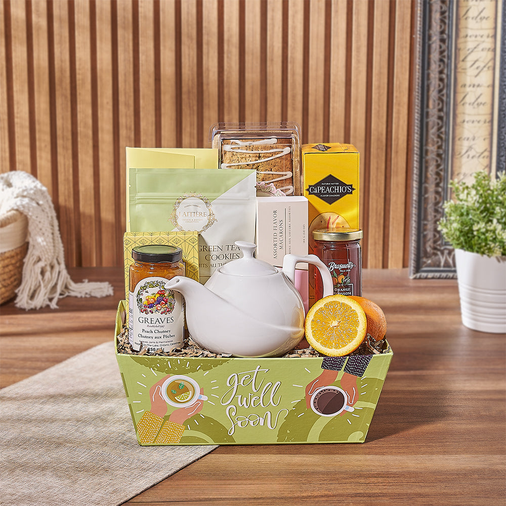 Get Well Soon Recovery Tea Gift – how the gift is presented