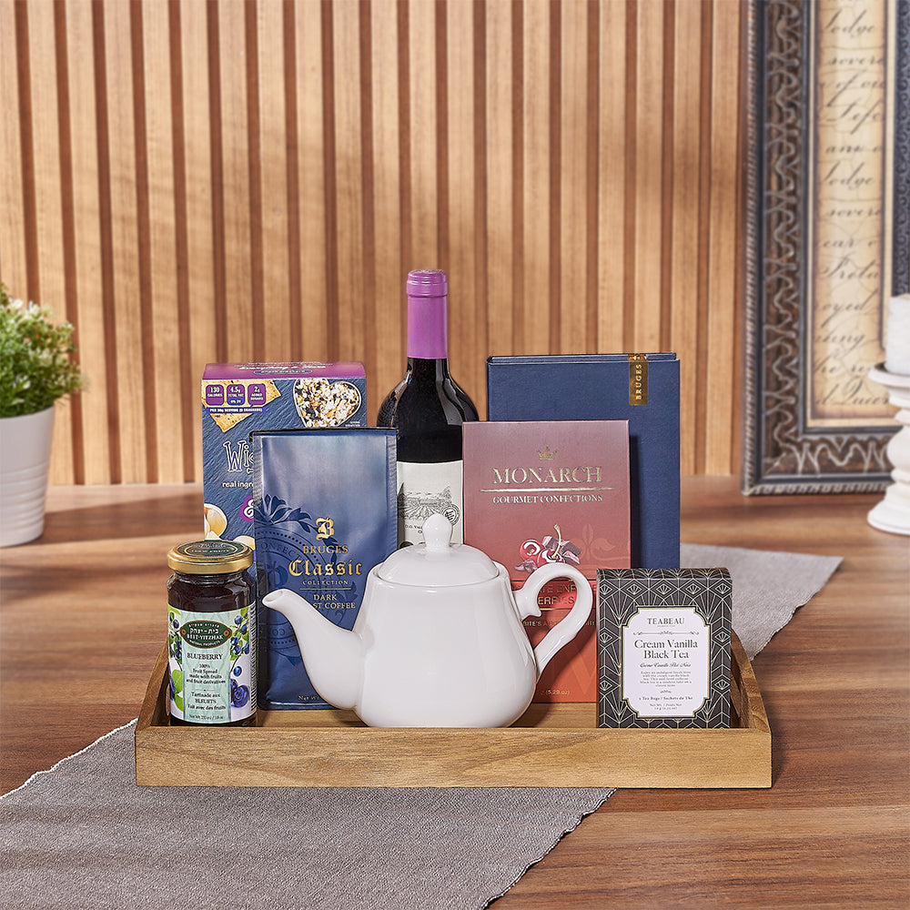 Rosh Hashanah Wine and Kosher Treats – how the gift is presented
