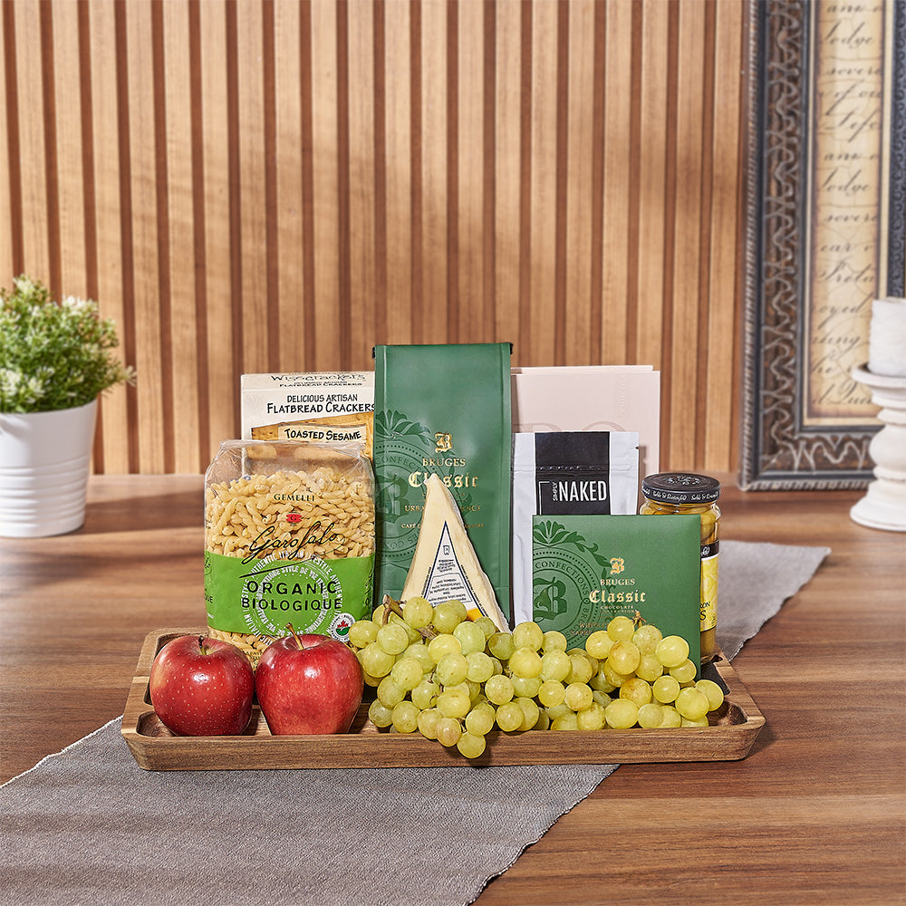 Delight your loved ones with an exquisite array of gourmet kosher treats. The Ultimate Kosher Sweet &amp;amp; Salty Gift Set offers a thoughtful gesture suitable for any celebration - Toronto Baskets