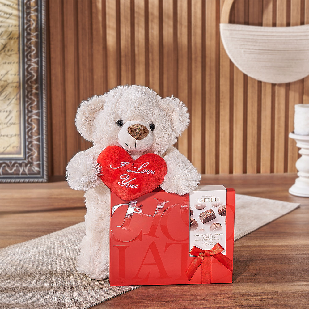 Maryvale Bear &amp; Truffle Gift - Chocolate Gift Basket - Toronto Delivery