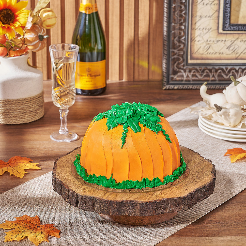 Fall Celebration Pumpkin Spice Cake – how the gift is presented