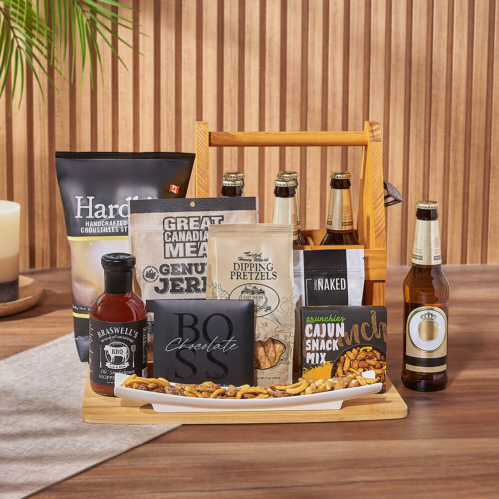 Beer Lover’s Gourmet Gift Basket, beer gift, beer, snack gift, snack, Toronto delivery