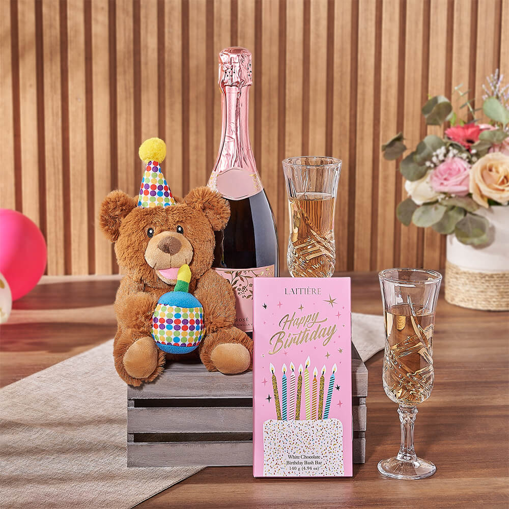 Sparkling Wine Birthday Box – how the gift is presented
