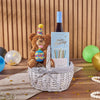 Birthday Wine & Bear Gift Basket, wine gift, wine, birthday gift, birthday, chocolate gift, chocolate, Toronto delivery