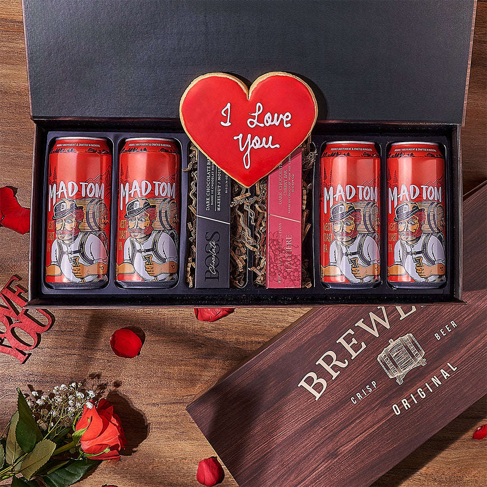 Valentine's Day Artisan Beer Gift Box – how the gift is presented