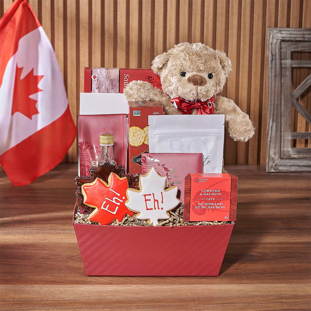 Canada Day Seafood &amp; Snack Gift, canada day gift, canada day, seafood gift, seafood, cookie gift, cookie, Toronto delivery