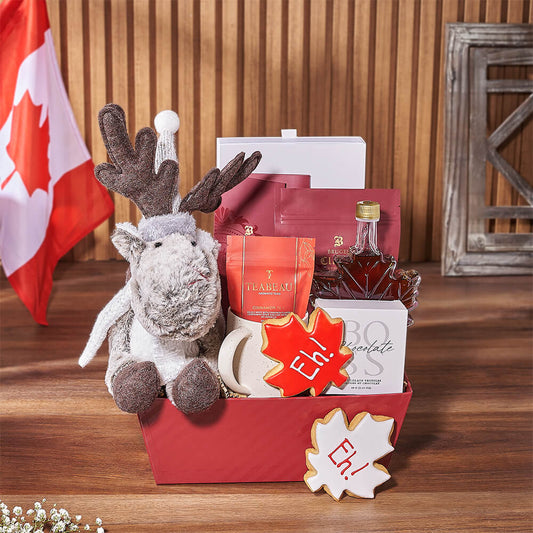 Canada Day Tea & Treat Gift, canada day gift, canada day, tea gift, tea, cookie gift, cookie, Toronto delivery