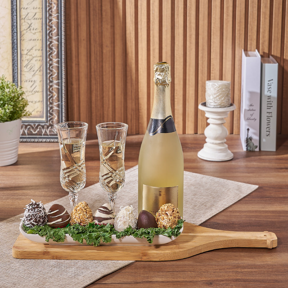 Champagne &amp; Chocolate Strawberry Sharing Gift, chocolate dipped strawberry gift, chocolate dipped strawberry, champagne gift, champagne, sparkling wine gift, sparkling wine, Toronto delivery