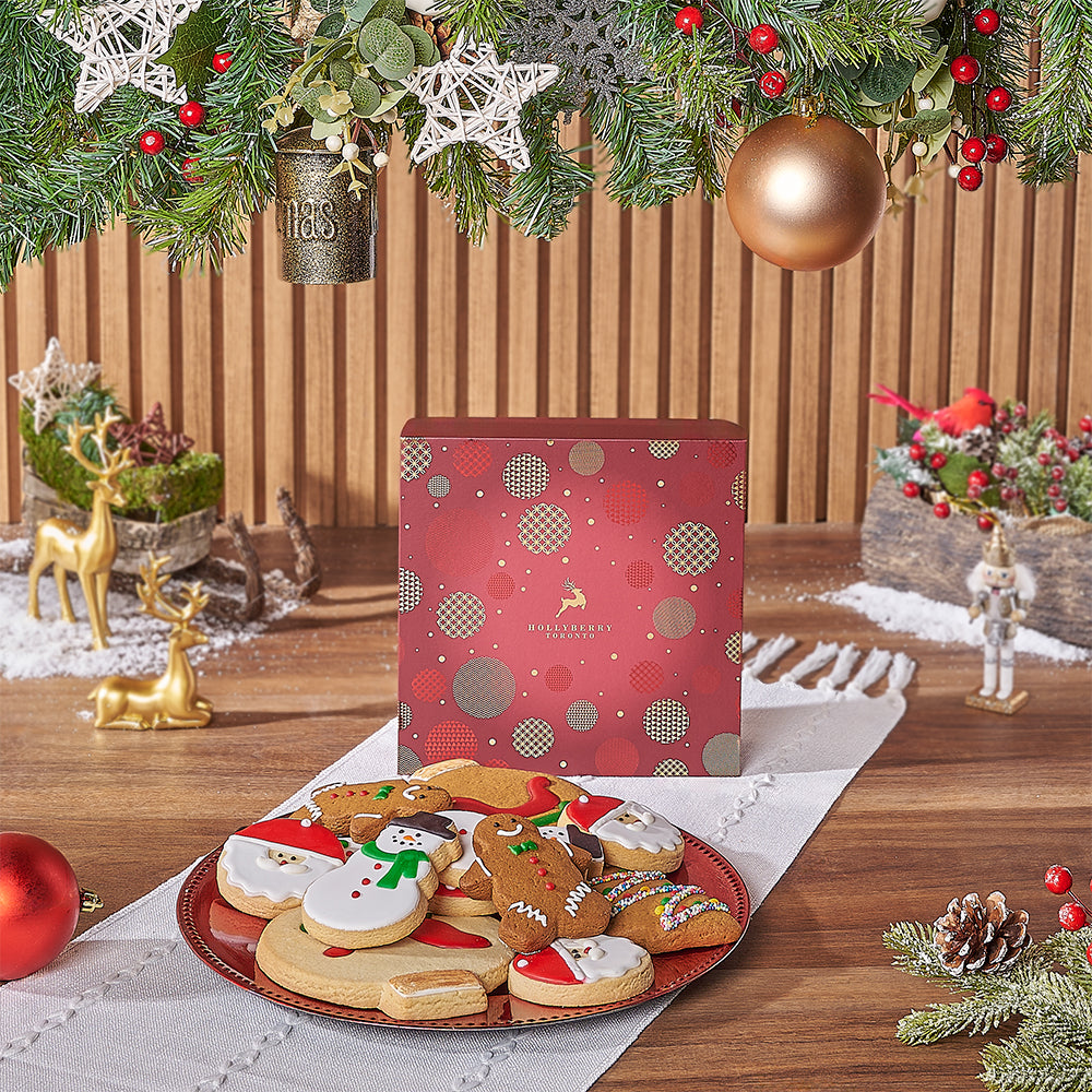 Assorted Christmas Cookie Gift – how the gift is presented