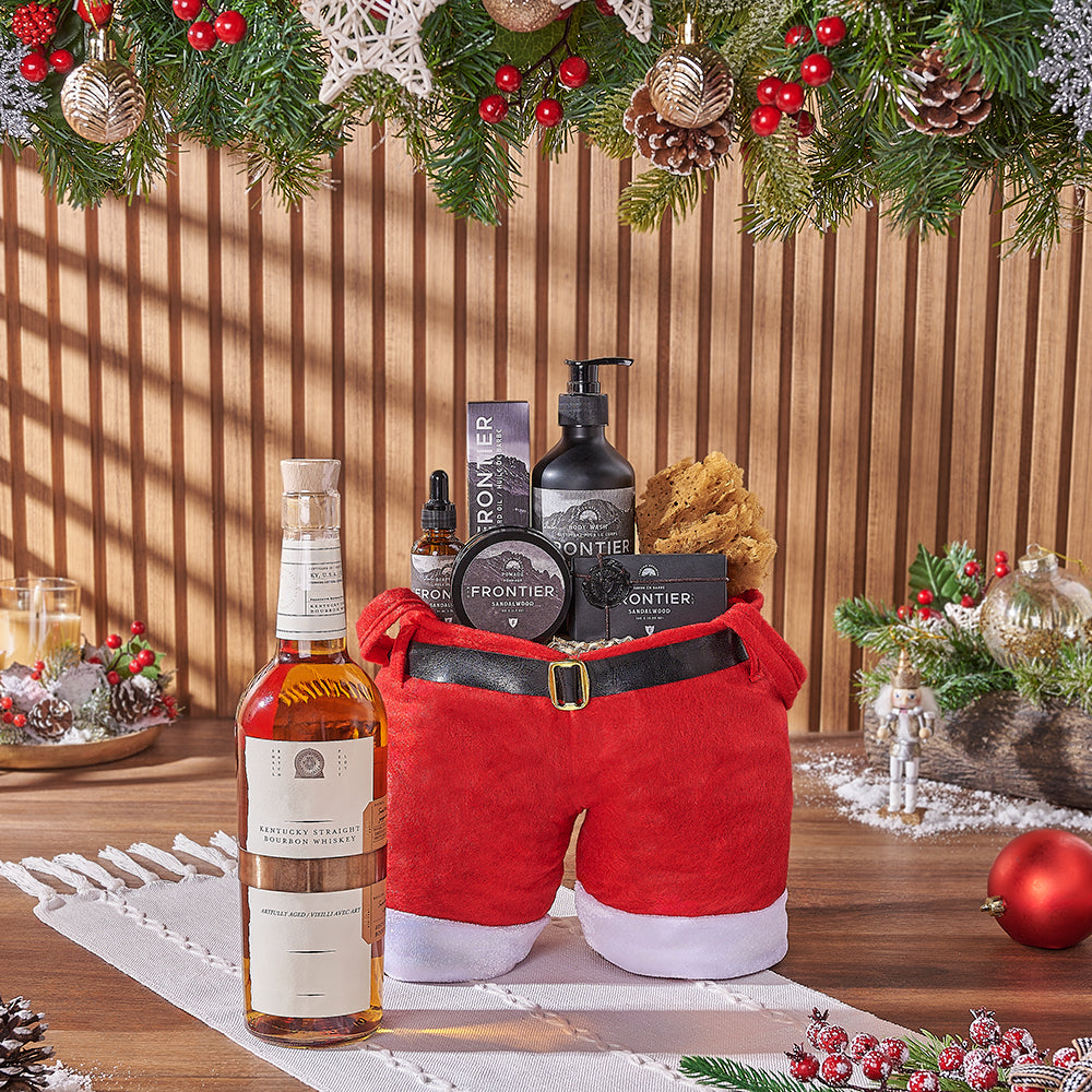 Christmas Liquor &amp; Spa Gift Bag, liquor gift, liquor, spa gift, spa, Christmas gift, Christmas, men's spa gift, men's spa, Toronto delivery