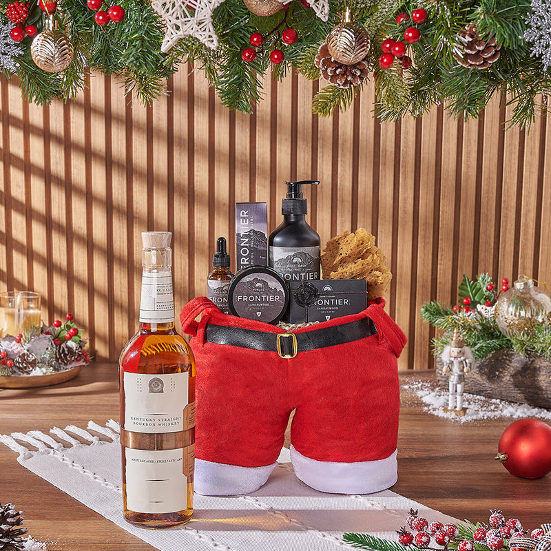 Christmas Liquor & Spa Gift Bag, liquor gift, liquor, spa gift, spa, Christmas gift, Christmas, men's spa gift, men's spa, Toronto delivery