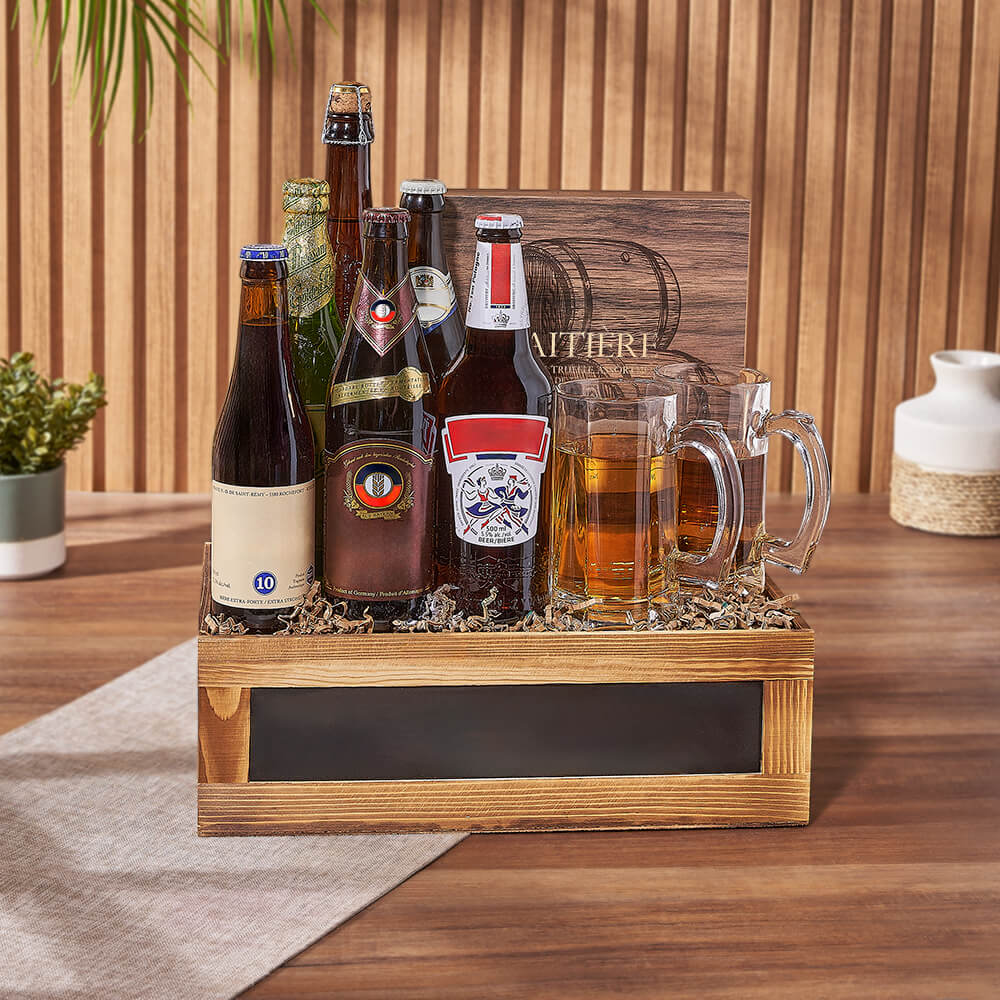 Bourbon Chocolate and Beer Gift – how the gift is presented