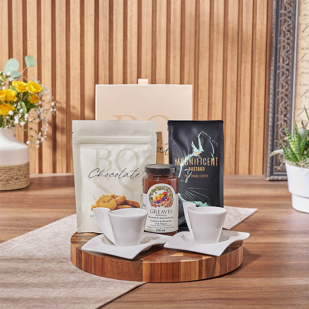 Coffee & Chocolate Delight Gift Set, coffee gift, coffee, chocolate gift, chocolate, cookie gift, cookie, Toronto delivery