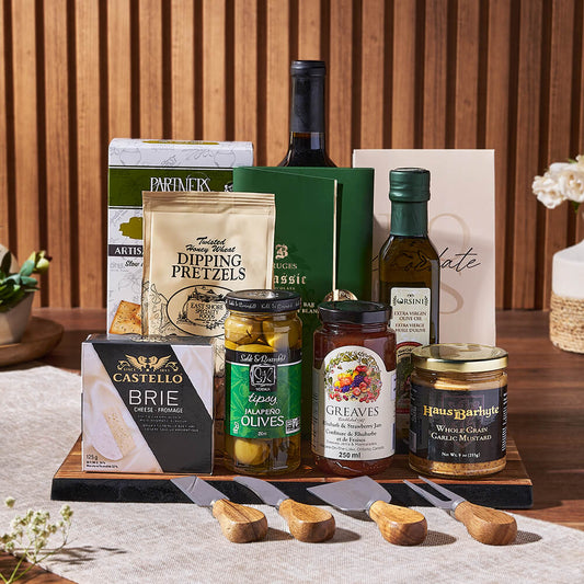 Delicious Gathering Wine & Cheese Gift Set, wine gift, wine, cheese gift, cheese, Toronto delivery