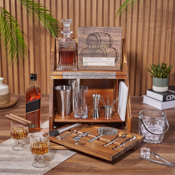 Deluxe Table Top Bar Gift Set Liquor gift baskets Toronto delivery