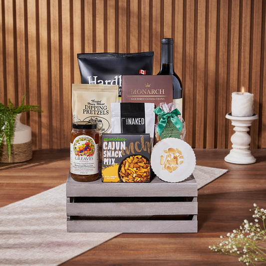 Divine Snack & Wine Gift Set, wine gift, wine, snack gift, snack, Toronto delivery