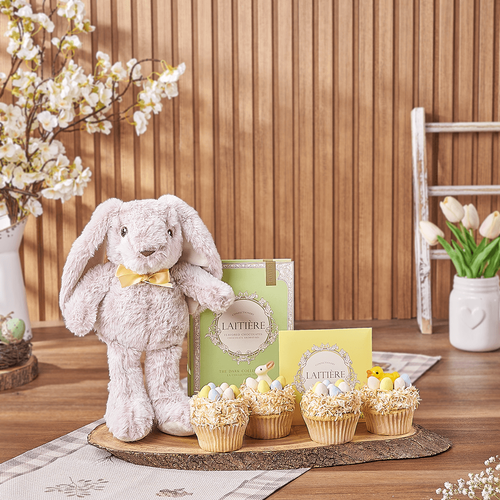 Easter Bunny & Cupcake Gift, easter gift, easter, cupcake gift, cupcake, chocolate gift, chocolate, Toronto delivery