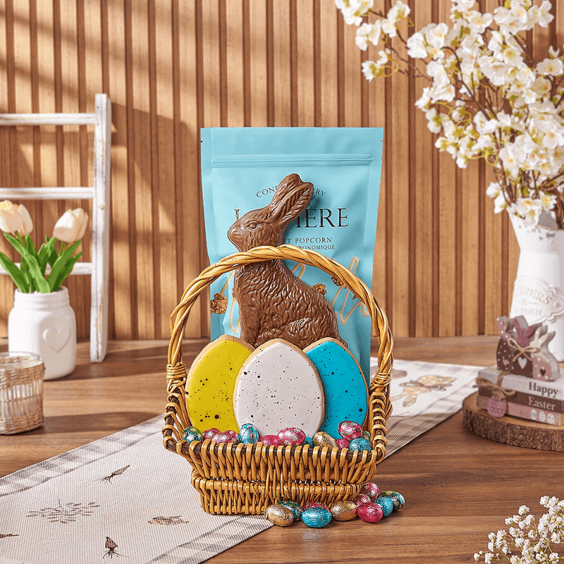 Easter Chocolate Gift Basket, easter gift, easter, cookie gift, cookie, chocolate gift, chocolate, Toronto delivery