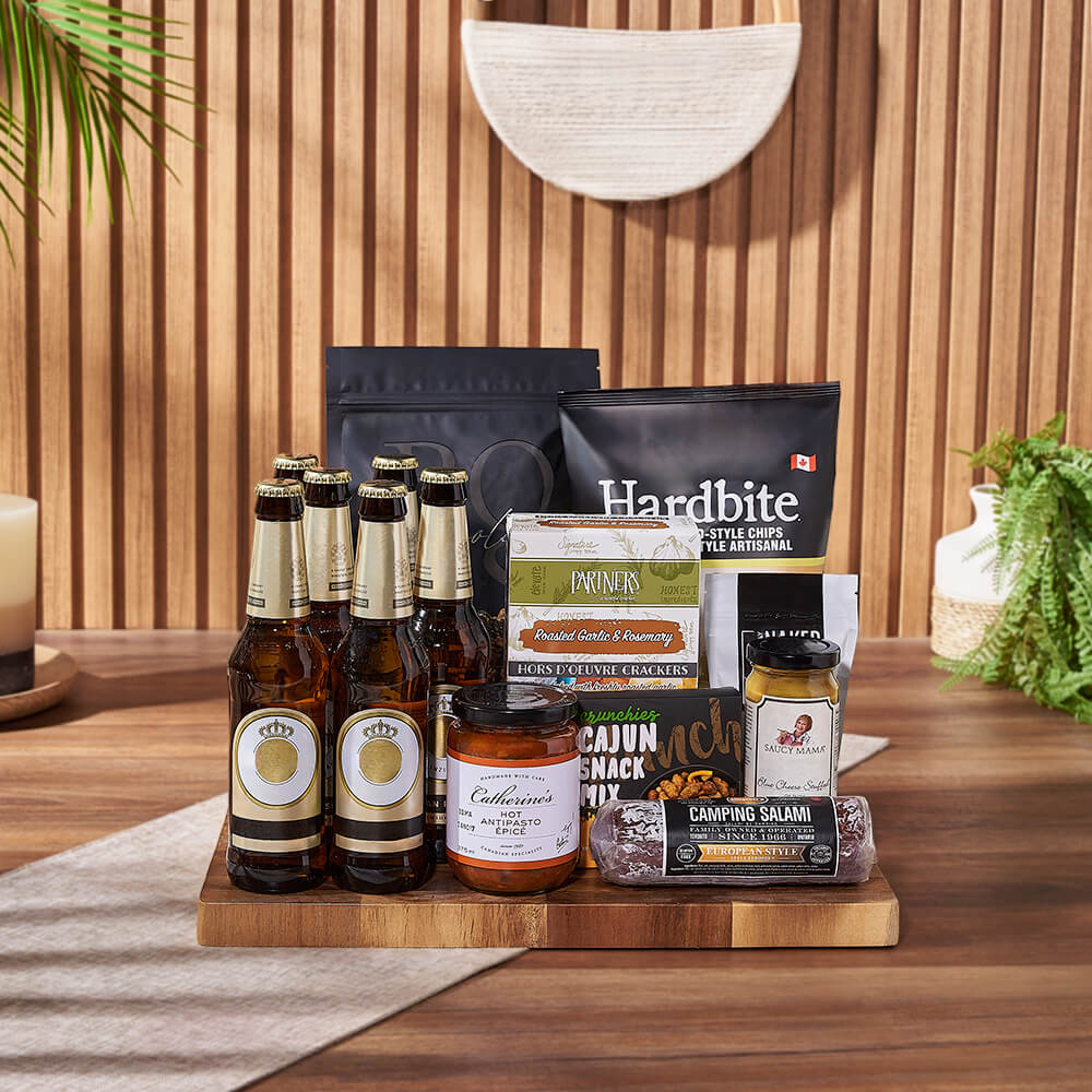 Etobicoke Beer &amp; Crunch Snack Basket, beer gift, beer, snack gift, snack, Toronto delivery