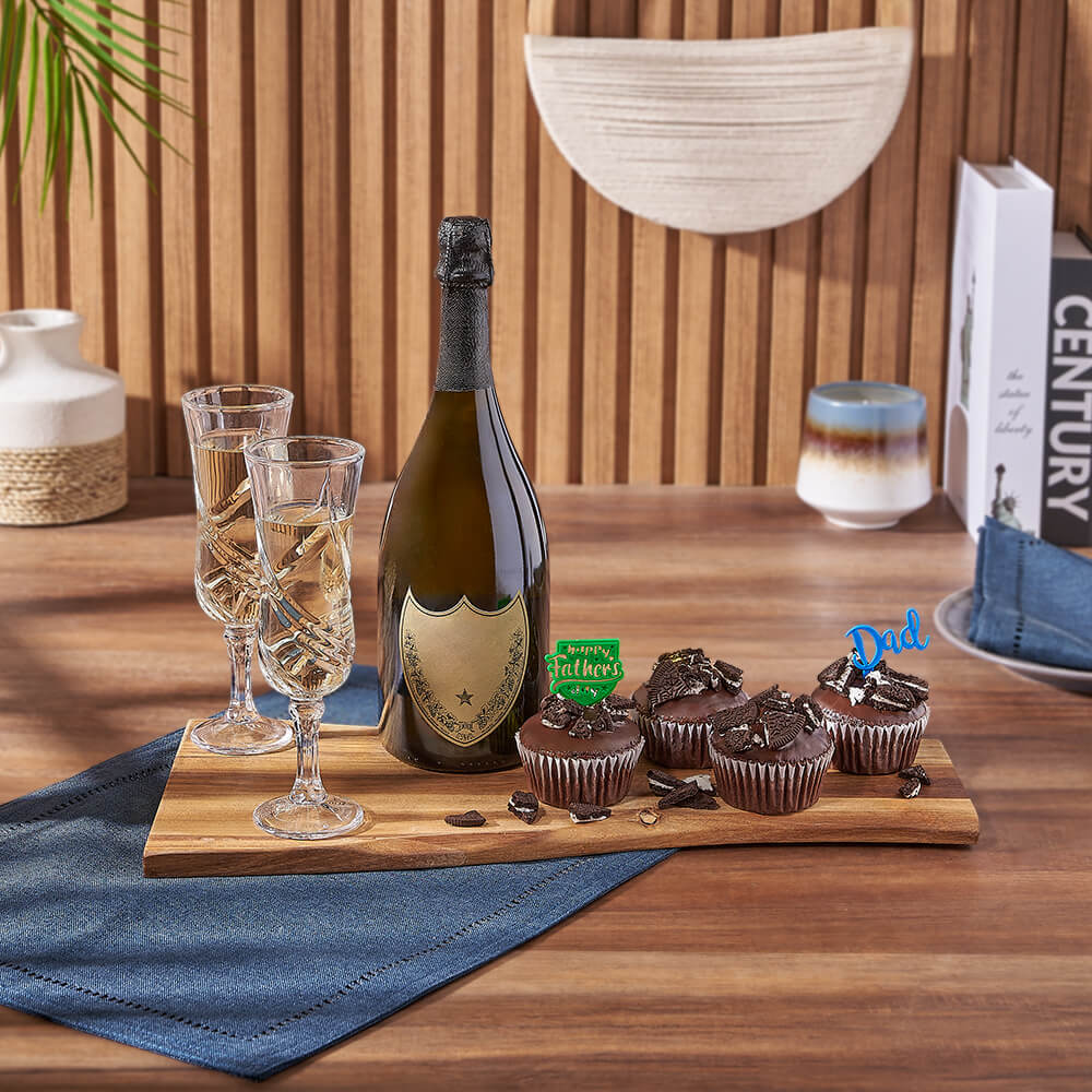 Father’s Day Bubbly & Cupcake Gift, fathers day gift, fathers day, sparkling wine gift, sparkling wine, champagne gift, champagne, cupcake gift, cupcake, Toronto delivery