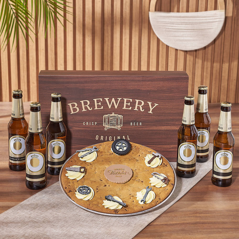 Father's Day Giant Cookie & Beer Gift, beer gift, beer, giant cookie gift, giant cookie, Toronto delivery