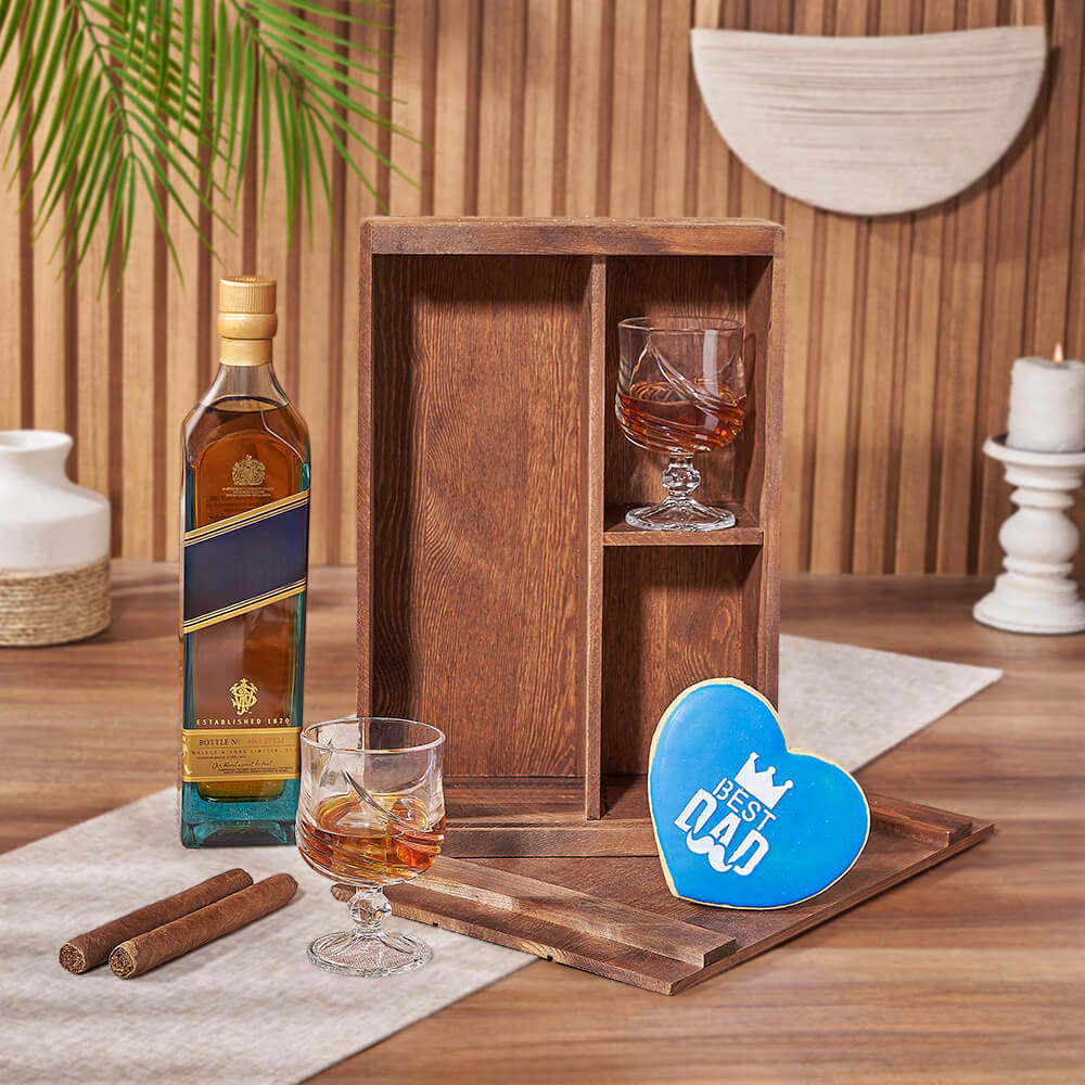 Father’s Day Spirits &amp; Cookie Box, liquor gift, liquor, cookie gift, cookie, cigar gift, cigar, fathers day gift, fathers day, Toronto delivery