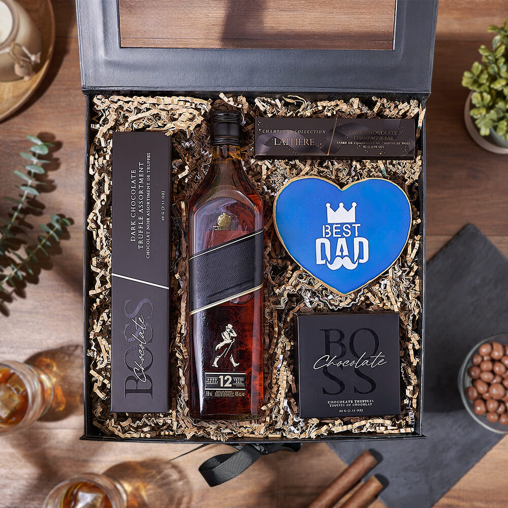 Father’s Day Spirits &amp; Sweets Box, fathers day gift, fathers day, cookie gift, cookie, chocolate gift, chocolate, Toronto delivery