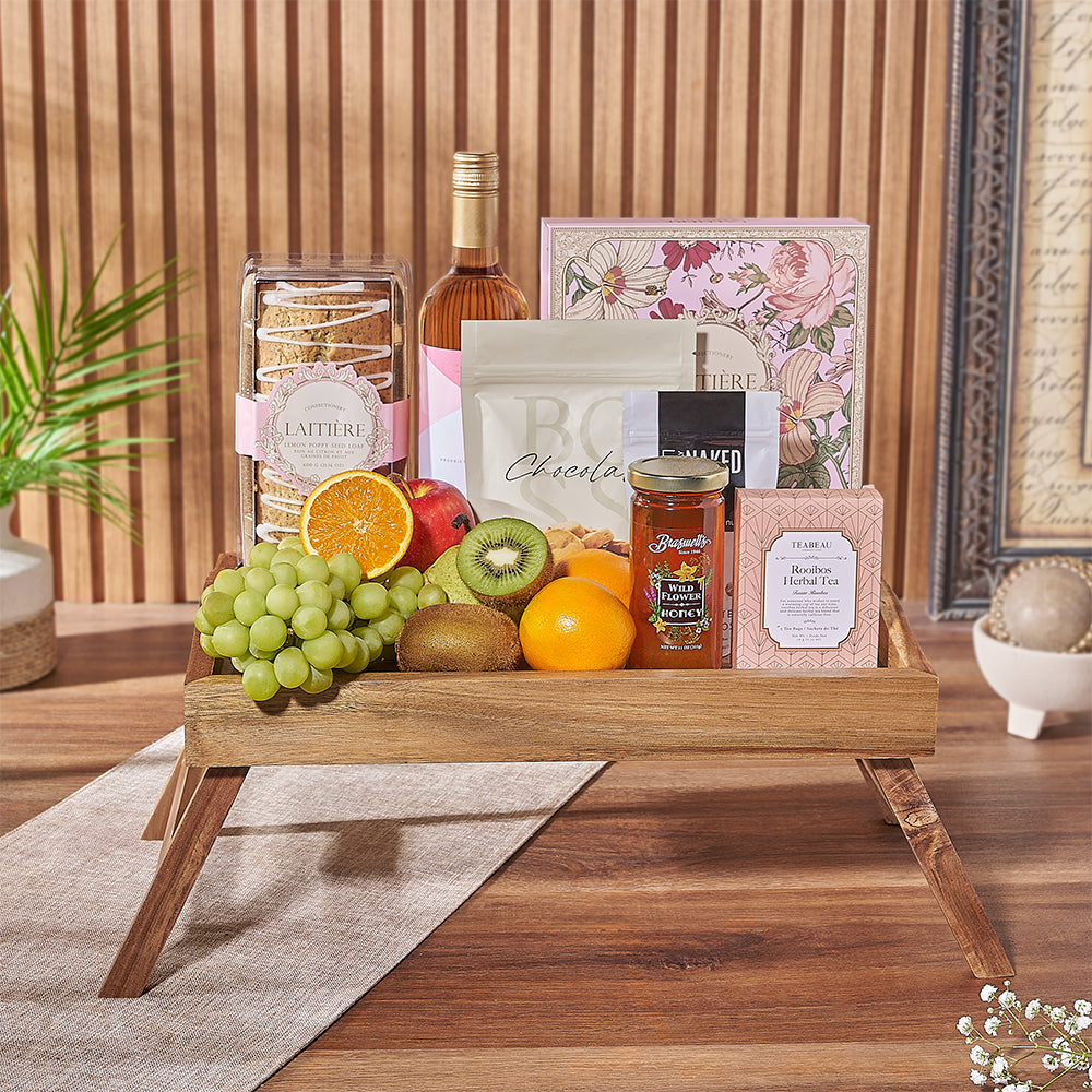 Health Is Wealth Gift Basket, wine gift, wine, fruit gift, fruit, gourmet gift, gourmet, Toronto delivery