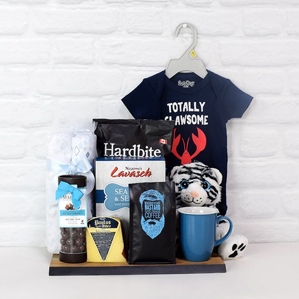 Baby Basket with Swaddling Sets – how the gift is presented