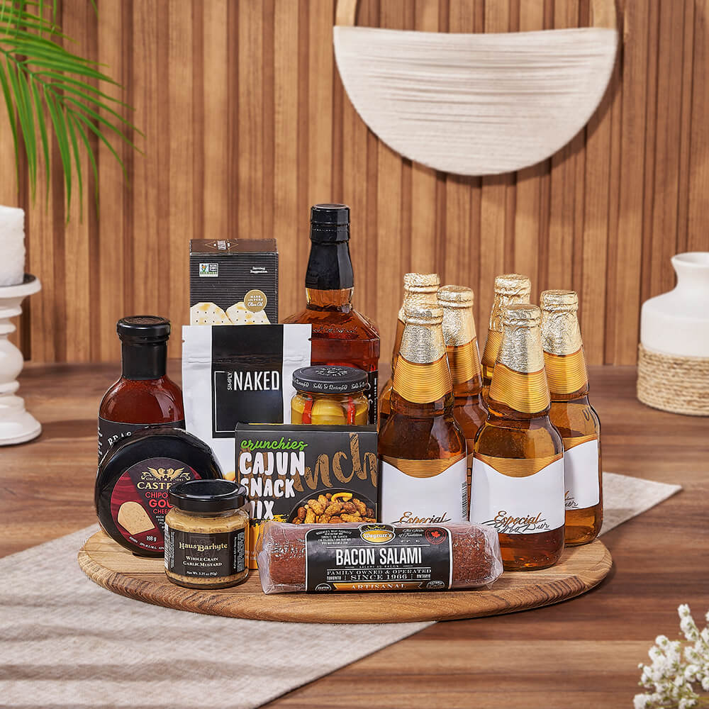 Knob Hill Beer &amp; Spirits Gift Basket from Toronto Baskets - Liquor Gift Set -Toronto Delivery