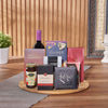 Kosher Wine & Snack Board, wine gift, wine, kosher gift, kosher, chocolate gift, chocolate, coffee gift, coffee, Toronto delivery