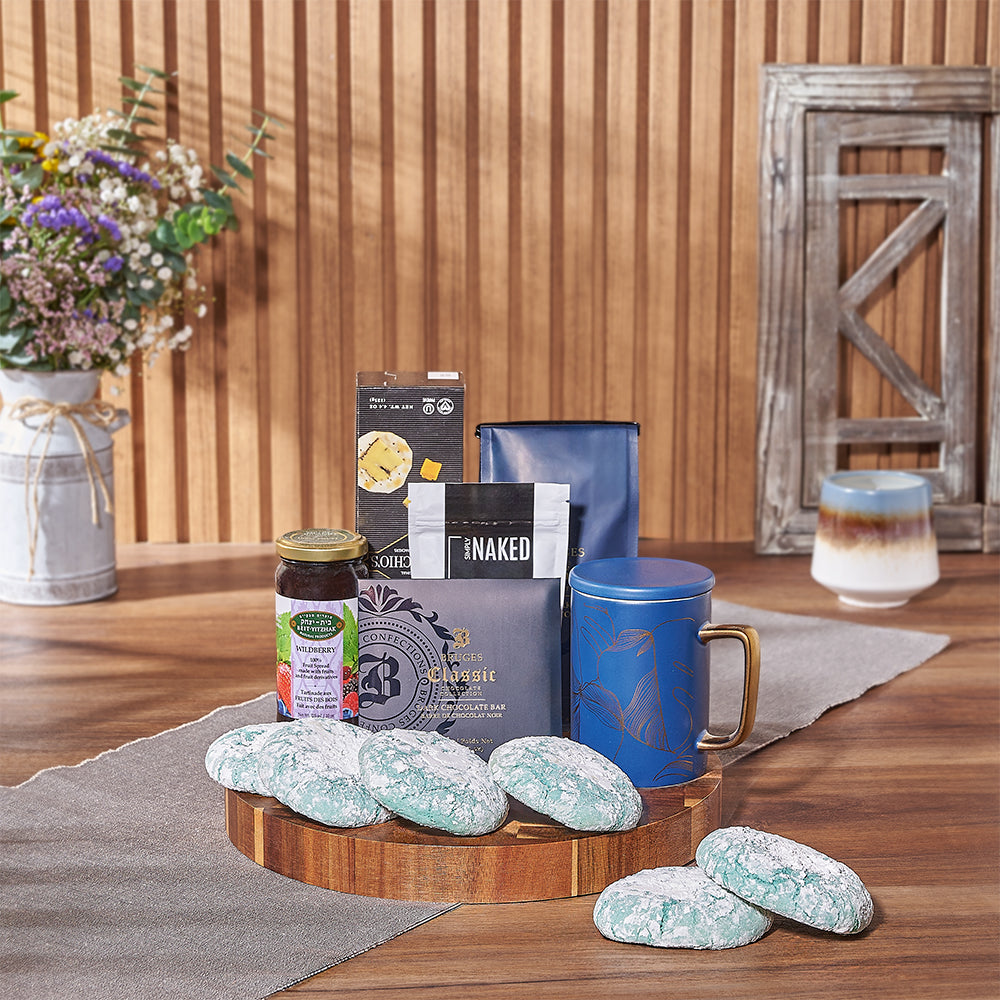 Kosher Treats &amp; Coffee Hanukkah Basket-Toronto Baskets-Toronto Delivery