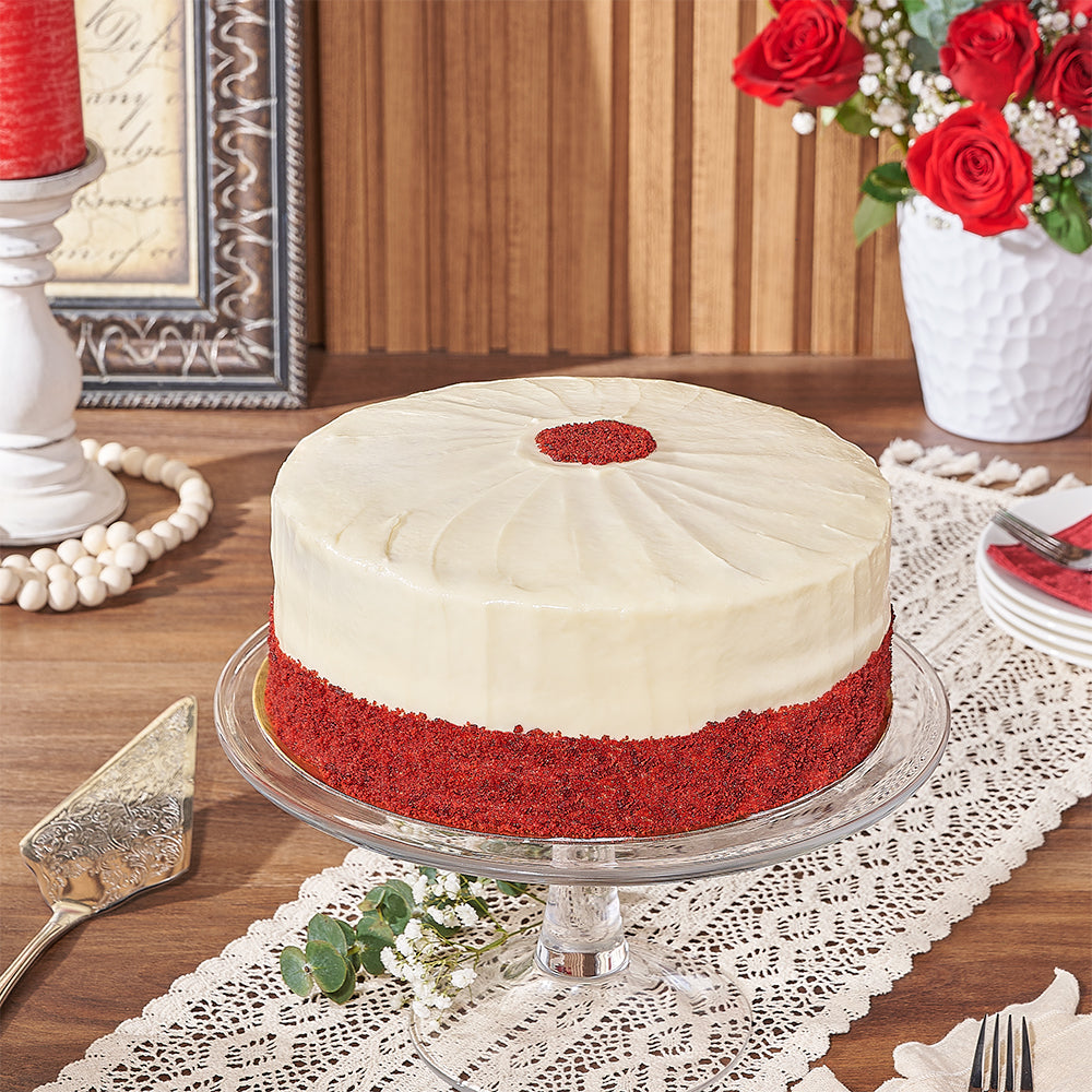 Red Velvet セット Large Red Velvet Cake – Cake gift baskets – Toronto delivery