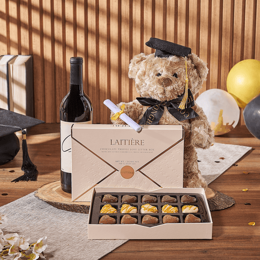 Love Letter to Graduation Gift, graduation gift, graduation, wine gift, wine, chocolate gift, chocolate, Toronto delivery
